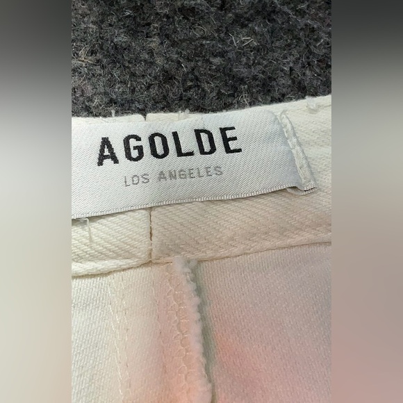 Agolde Cream Denim Pants - Picture 3 of 3